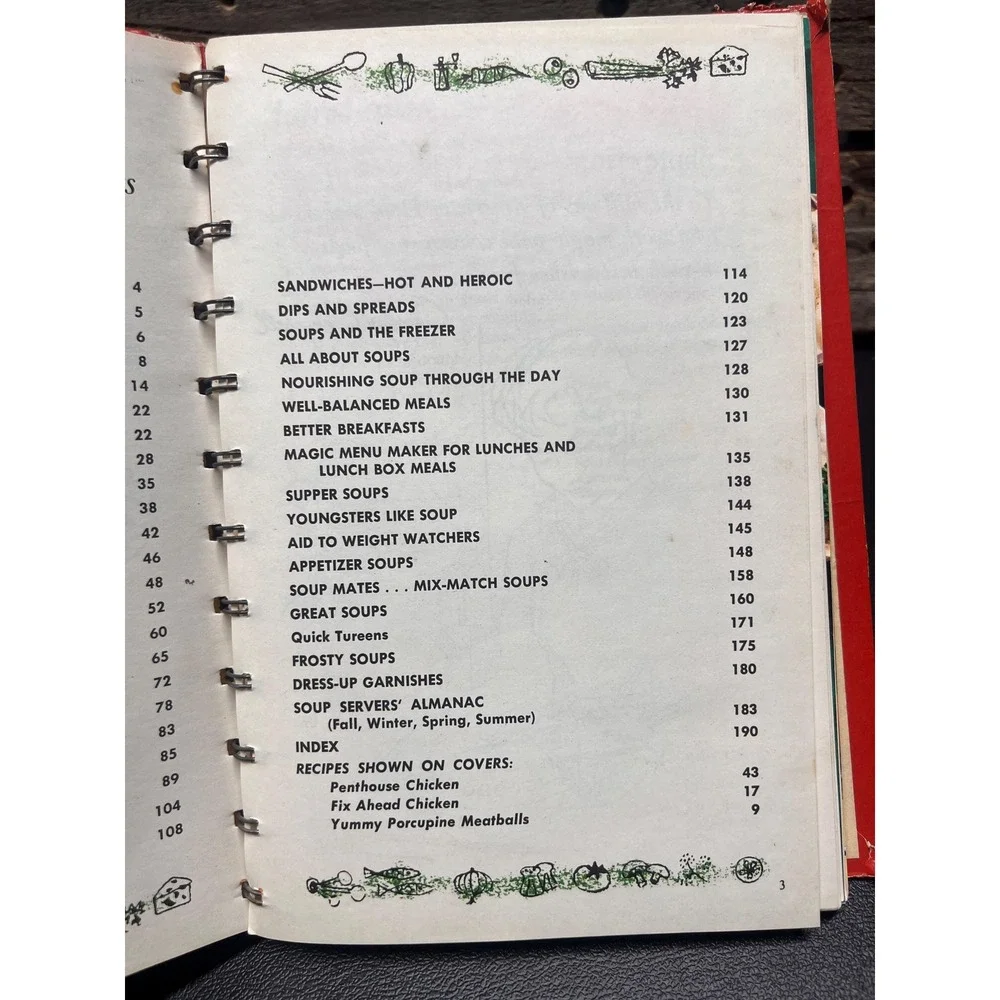 Cooking With Soup, A Campbell‎ Cookbook 1968 Vintage Culinary Spiral Book